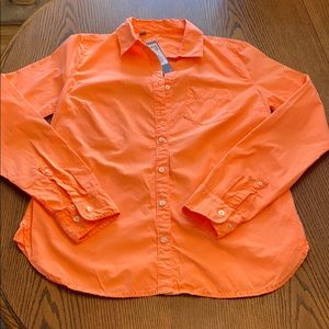 NWT! JCP button down vibrant peach size medium